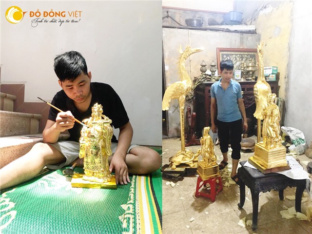 Công ty dát vàng tại Cần Thơ, dịch vụ dát vàng đồ thờ, tượng phất, nội thất