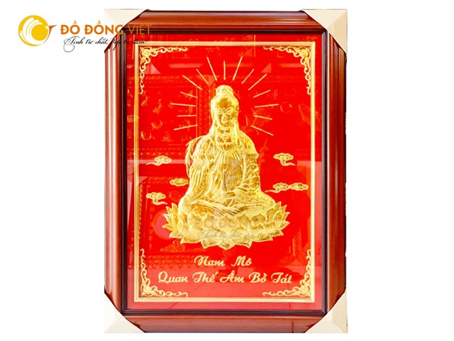 Tranh đồng Quán thế âm Bồ Tát