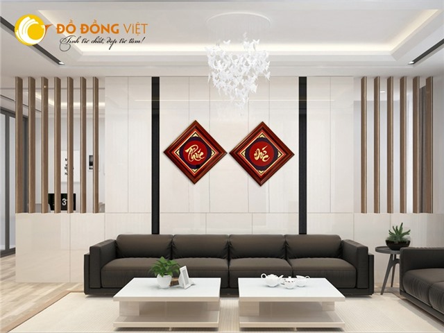 Tranh chữ phúc, chữ đức làm quà tặng tân gia