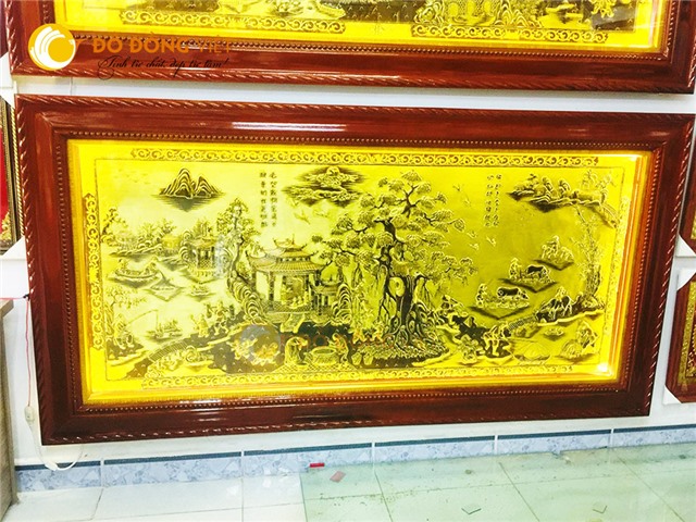 Tranh đồng quê bằng đồng