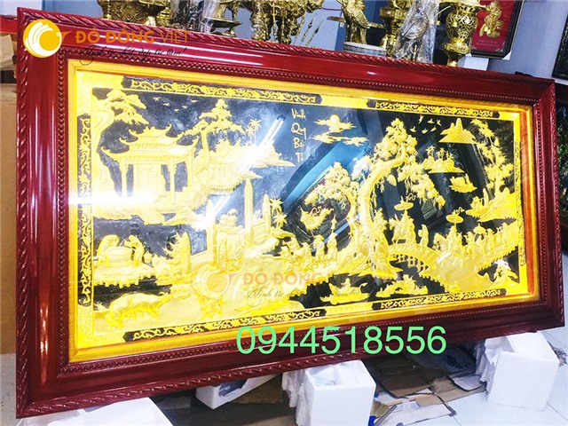 Tranh Vinh Quy Bái Tổ bằng đồng