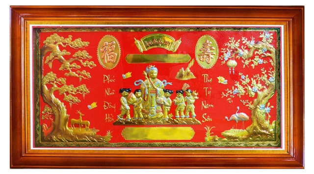 Tranh mừng thọ 2021, tranh mừng thọ cụ bà bằng đồng