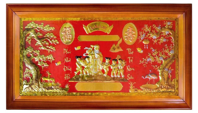 Tranh mừng thọ cụ ông giá rẻ