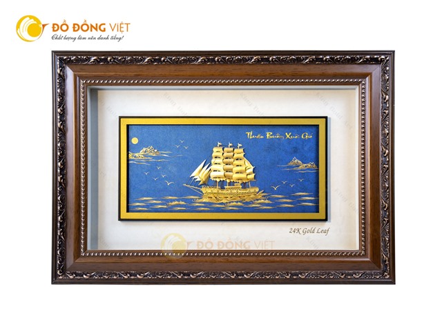 Tranh thuận buồm xuôi gió làm quà tặng tân gia