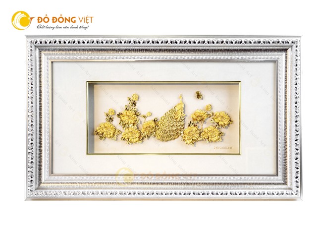 Tranh Vinh Hoa Phú Quý dát vàng