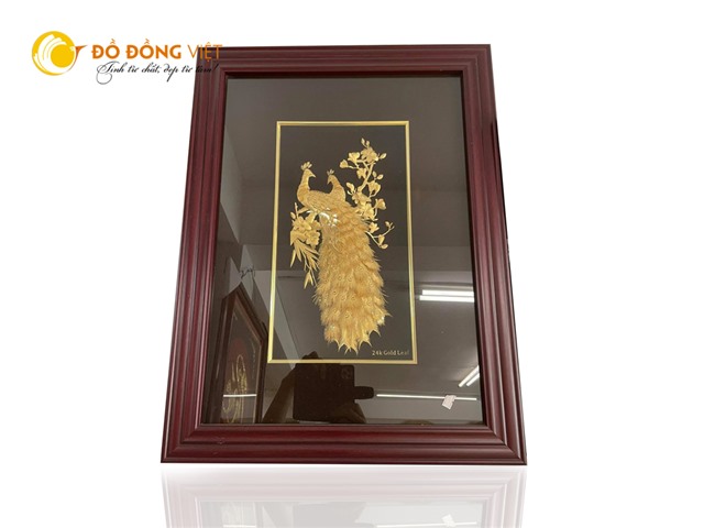 Tranh vàng 24k vinh hoa phú quý làm quà tặng 8/3 ý nghĩa