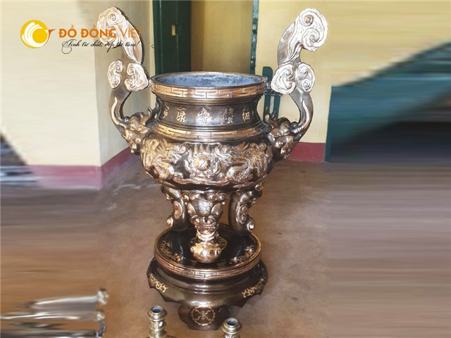 Lư hương đồng, lư hương thờ cúng cung tiến đình chùa