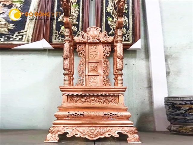 Giá bán ngai thờ bằng đồng đỏ, ngai đồng thờ cúng