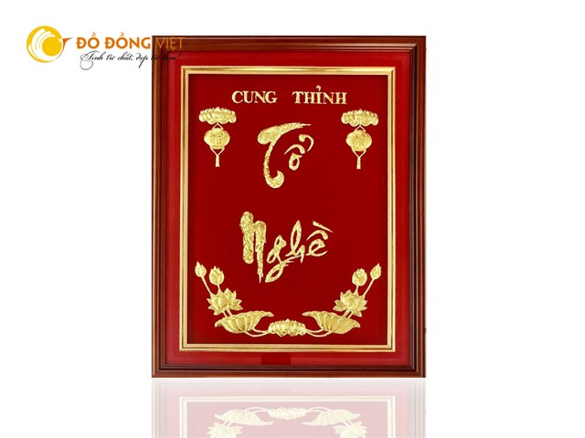 Tranh đồng mạ vàng, dát vàng cao cấp tại Đồ đồng Việt