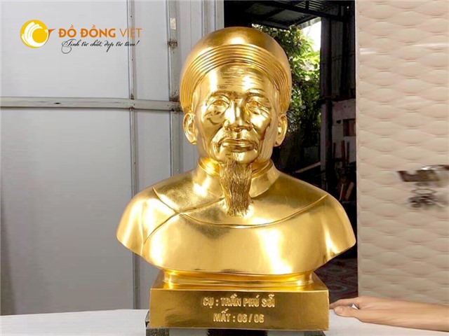 Địa chỉ đúc tượng chân dung bằng đồng mạ vàng tại Cần Thơ