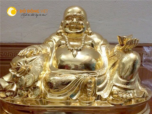 Đúc tượng Phật Di Lặc bằng đồng mạ vàng tại Đồ đồng Việt