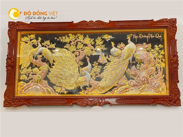 Tranh đồng mỹ nghệ, tranh ngọc đường phú quý đẹp tinh xảo