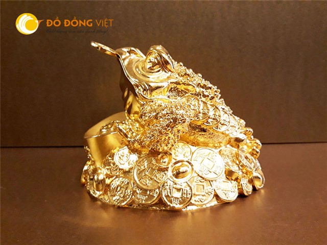 Thiềm thừ tài lộc mạ vàng 24k