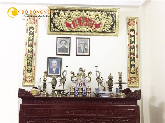 Báo giá hoành phi câu đối bằng đồng vàng