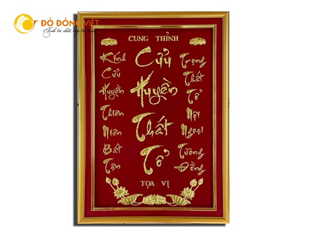 Đồ đồng Việt chế tác Cửu huyền thất tổ bằng đồng theo yêu cầu