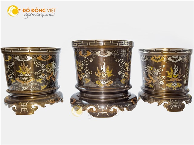 Địa chỉ bán bát hương bằng đồng khảm ngũ sắc tại Cần Thơ