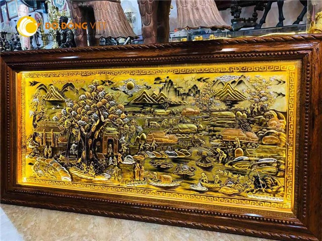 Bức tranh đồng quê đèn Led đẹp tinh xảo