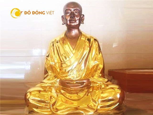 Đúc tượng Phật bằng đồng dát vàng tại Đồ đồng Việt Cần Thơ