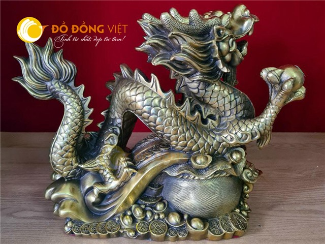 Tượng rồng bằng đồng, giá bán tượng rồng phong thủy tại Bến Tre