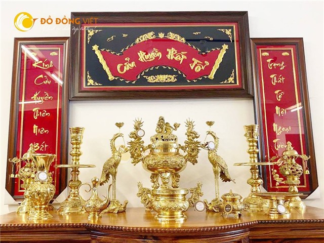 Bộ lư dapha 70 cho ban thờ 1m97 2m17