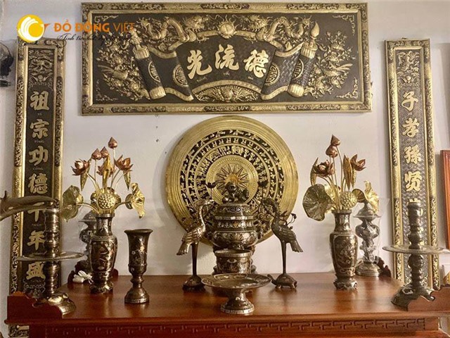 Hoành phi câu đối hun giả cổ đẹp tinh xảo tại tỉnh Tiền Giang