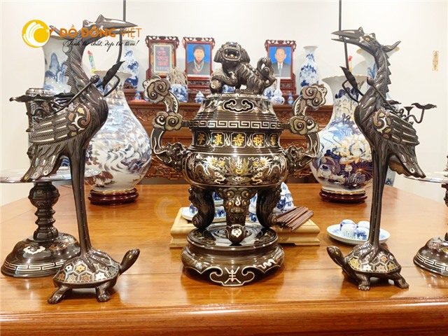 Địa chỉ mua đỉnh đồng khảm ngũ sắc chất lượng tại Đồng Tháp