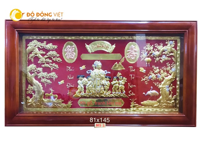 Giá bán tranh đồng mừng thọ cụ bà tại Bạc Liêu