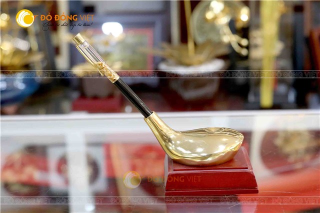 Giá để bút gậy golf mạ vàng 