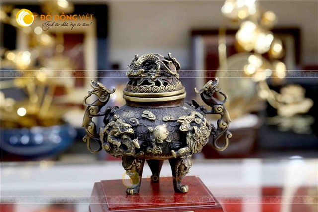 Lư xông trầm 12 con giáp bằng đồng giá rẻ