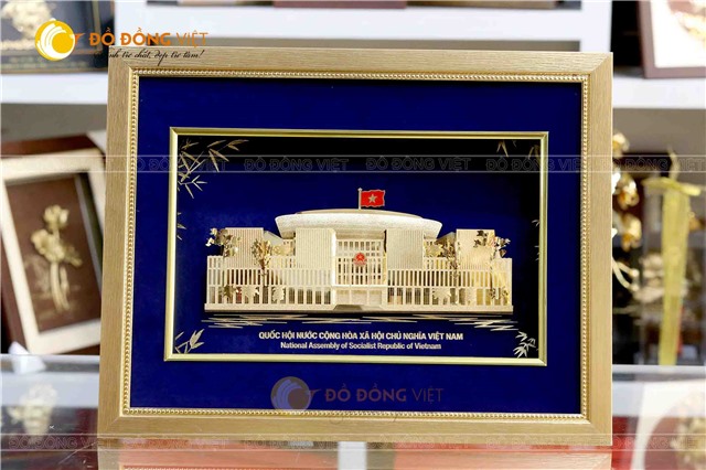 Tranh vàng 24k Toà nhà Quốc hội Việt Nam