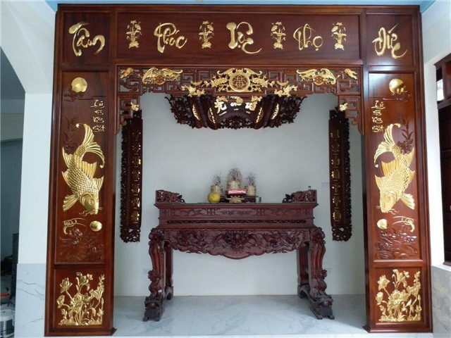 Nội thất dát vàng 9999, dát vàng phòng làm việc tại Cần Thơ