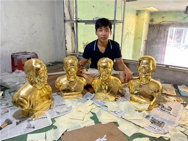 Địa chỉ đúc tượng đồng dát vàng uy tín chất lượng tại Cần Thơ