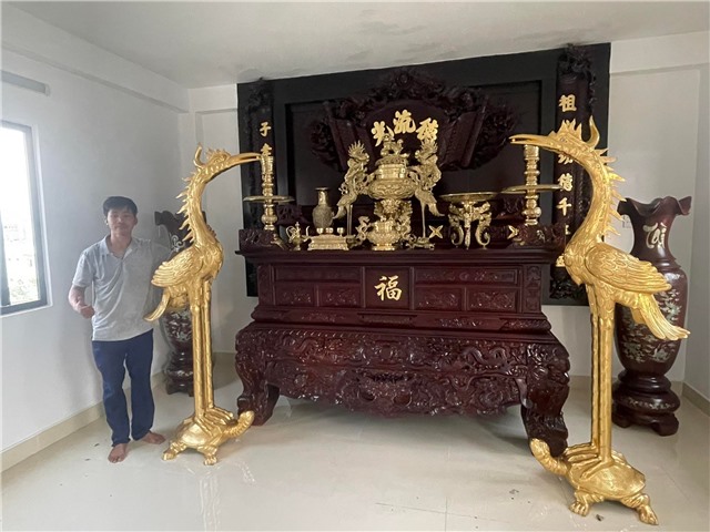 Thi công thiết kế nội thất phòng thờ cao cấp tại Cần Thơ