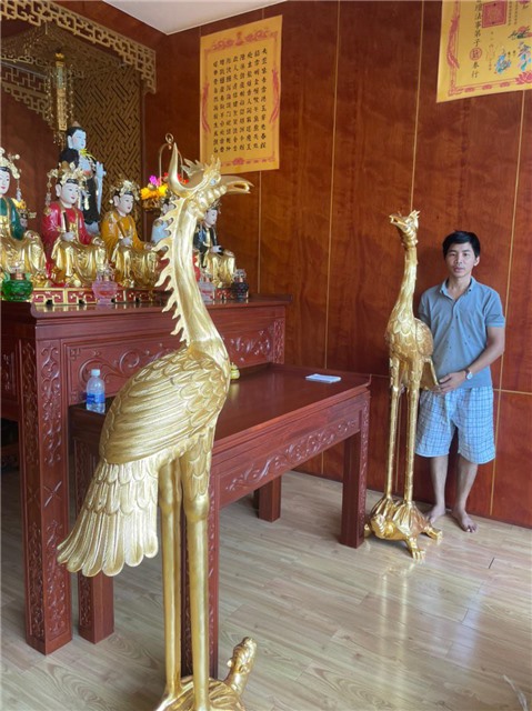 Đơn vị đúc hạc đồng thờ cúng chất lượng tại An Giang