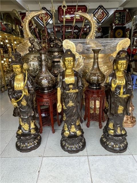 Đúc tượng Phật Tam Thế bằng đồng theo yêu cầu