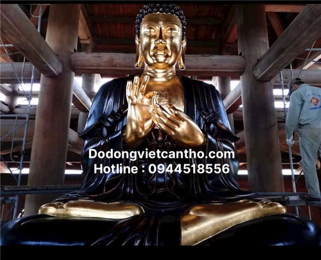 Dát vàng tượng Phật đồng theo yêu cầu tại Bạc Liêu