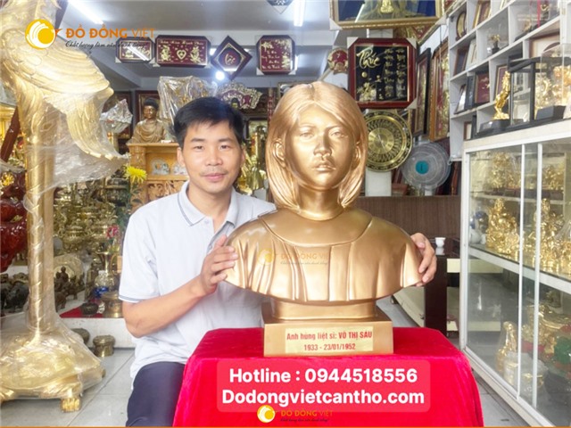 Đúc tượng đồng liệt sĩ Võ Thị Sáu