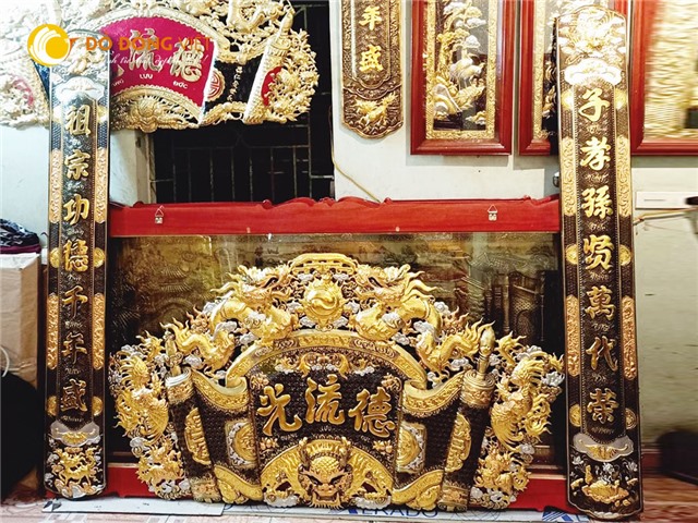 Cuốn Thư Câu Đối Đức Lưu Quang hun giả cổ