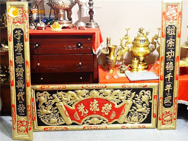 Chi tiết bộ hoành phi câu đối 1m97