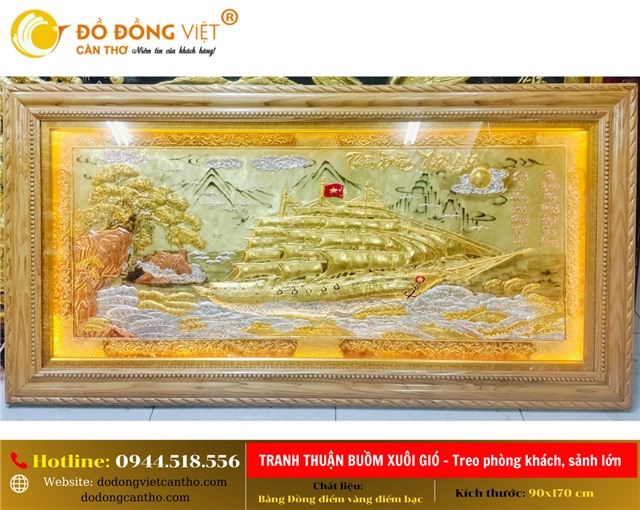 TRANH THUYỀN BUỒM VÀNG 24K – BIỂU TƯỢNG CỦA SỰ THÀNH CÔNG VÀ THỊNH VƯỢNG