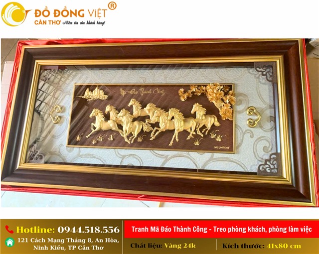 TRANH MÃ ĐÁO THÀNH CÔNG - QUÀ TẶNG TÂN GIA Ý NGHĨA CHO NGƯỜI THÀNH ĐẠT