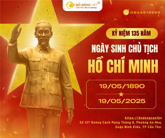 TƯỢNG BÁC HỒ BẰNG ĐỒNG – CHÚC MỪNG SINH NHẬT BÁC HỒ 19/5