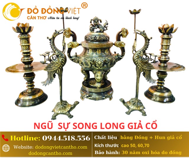 NGŨ SỰ SONG LONG GIẢ CỔ – TINH HOA VĂN HÓA THỜ CÚNG VIỆT