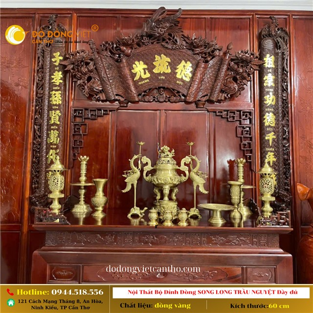 ĐỊA CHỈ BÁN BỘ ĐỈNH ĐỒNG SONG LONG TRẦU NGUYỆT ĐẦY ĐỦ TẠI CẦN THƠ