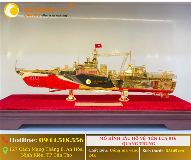 MÔ HÌNH TÀU HỘ VỆ TÊN LỬA 016 QUANG TRUNG