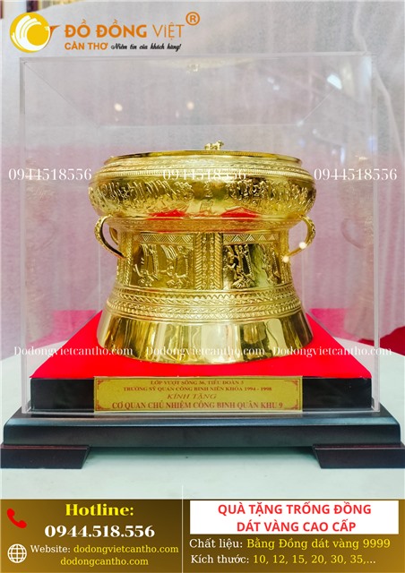 TRỐNG ĐỒNG DÁT VÀNG