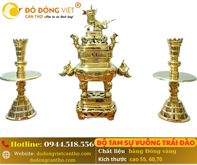 VẬT PHẨM PHÒNG THỜ Ý NGHĨA – BỘ LƯ ĐỒNG TRANG NGHIÊM VÀ TINH TẾ