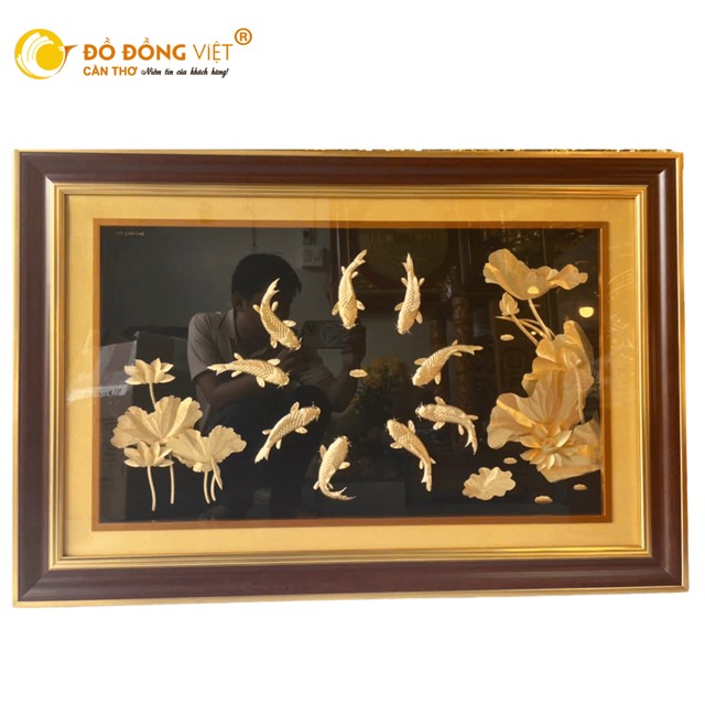 TRANH CỬU NGƯ QUẦN HỘI – KIỆT TÁC PHONG THỦY MANG TÀI LỘC, CÔNG DANH VÀ VIÊN MÃN