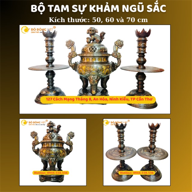 ĐỈNH ĐỒNG KHẢM NGŨ SẮC LÀ GÌ? GIÁ TRỊ NGHỆ THUẬT VÀ PHONG THỦY VƯỢT TRỘI