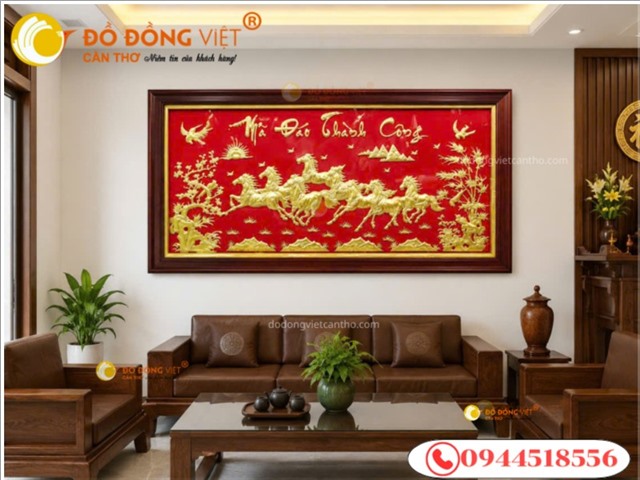 Tranh Mã Đáo Thành Công Mạ Vàng – Quà Tặng Tân Gia, Khai Trương Ý Nghĩa Mang Tài Lộc Và Thành Công